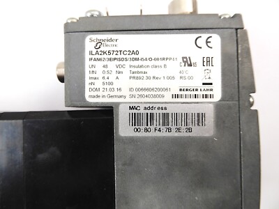 Schneider Electric ILA2K572TC2A0 IFAN62/3EIPISDS/3DM-154/O