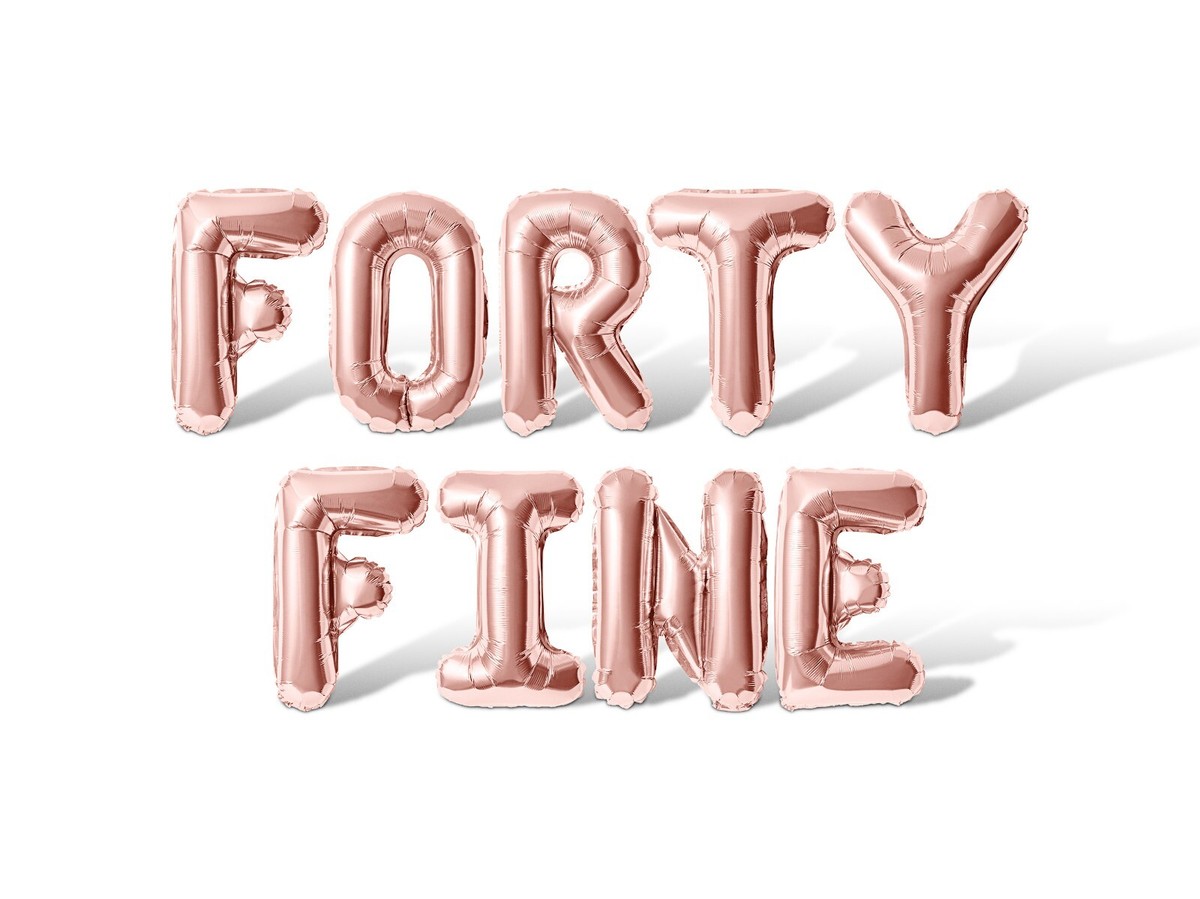 Daimay Bannière De Ballons « Happy 40 Birthday » - Bleu