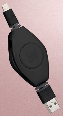 ReTrak Premier Series ETLTUSBBLK Retractable  USB Charge ( 678 )