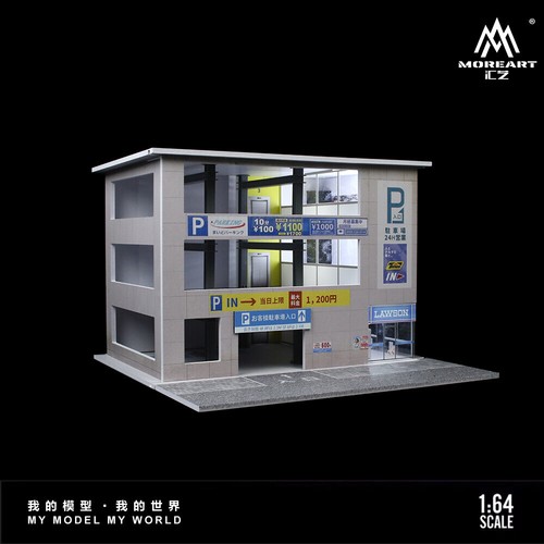 1:64 Garage Diorama | LED Parking Buildings | Scene Display Model - Picture 15 of 15