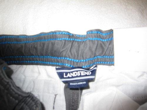 LANDS END NEW Dark Elastic Waist Iron Knee Pants Boys Sz Size 10 NWT - Picture 5 of 6