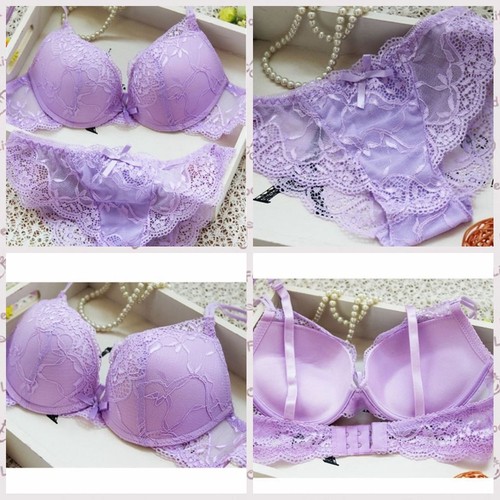 Mujeres Sujetador de Encaje Set Sujetador Push Up Sexy Encaje Calzoncillos Lencería Cómoda Ropa Interior - Imagen 50 de 70