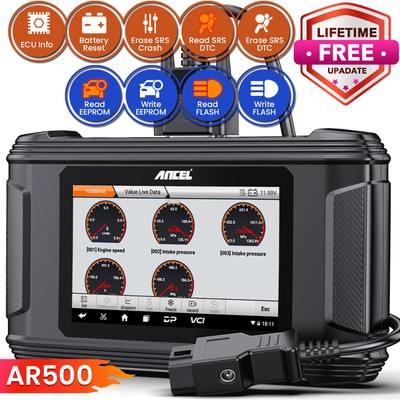 ANCEL AR500 OBD2 Car Scanner Repair Airbag Reset SRS Clear Airbag Module Read 