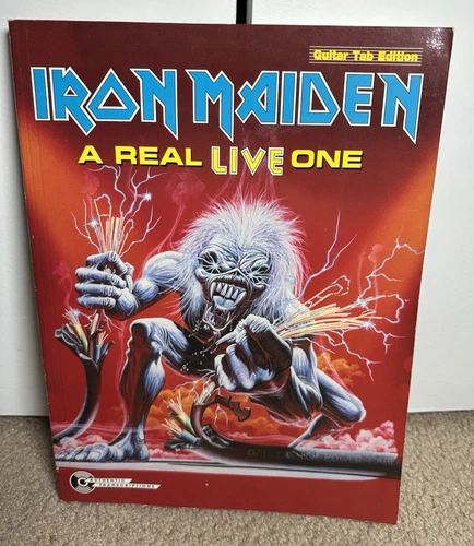 RARE! Iron Maiden A Real Live One - Guitar Tab Edition