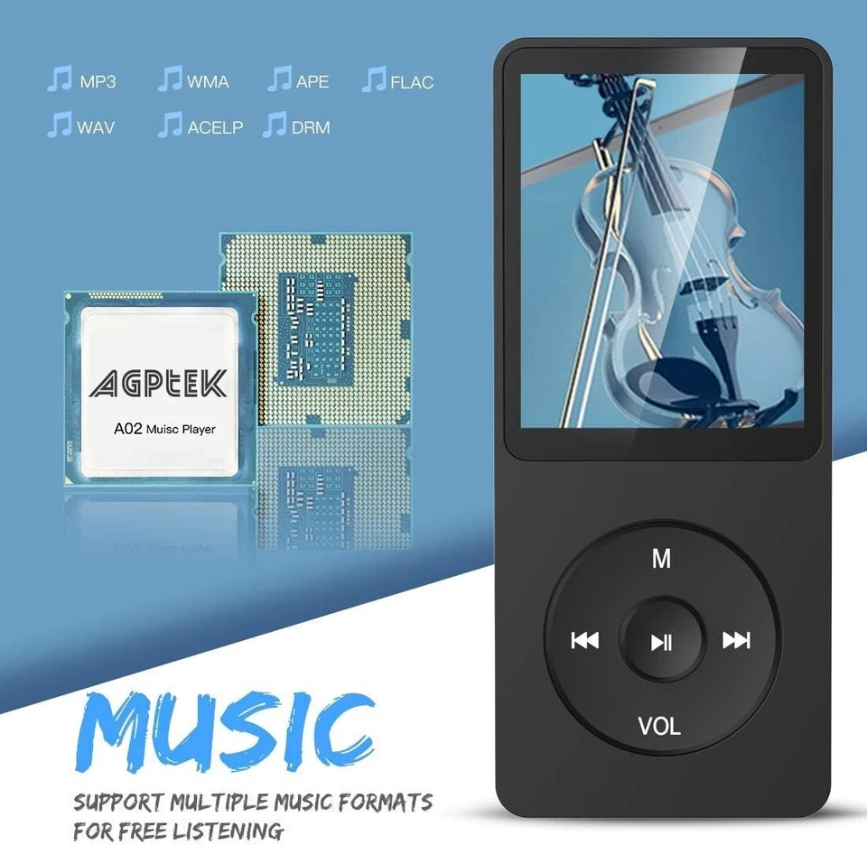 Lettore MP3 da 16GB con Schermo da 1,8" + Radio FM registratore e Auricolari - Immagine 3 di 4