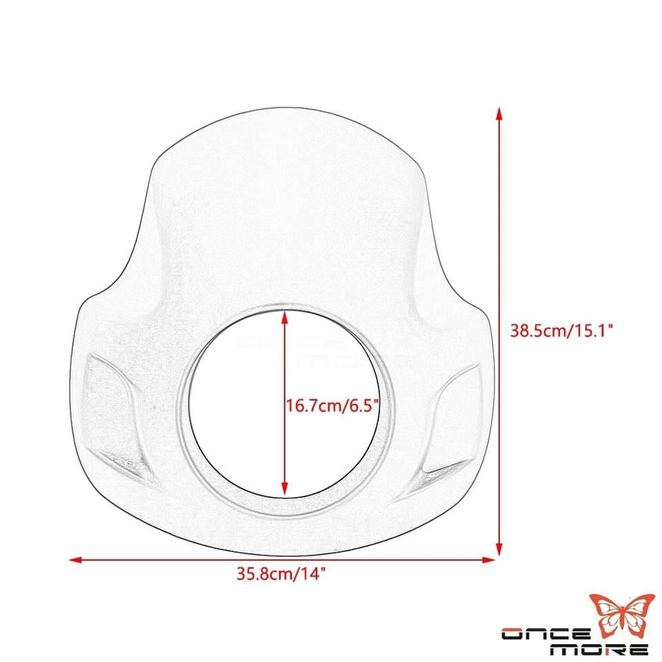 Carenado de faros universal de 5,75" con horquilla de 35-49 mm para Harley Sportster 1200 883 Foto 2 de 4
