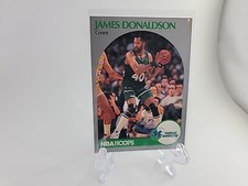 1990-91 NBA Hoops - #85 James Donaldson Dallas Mavericks 