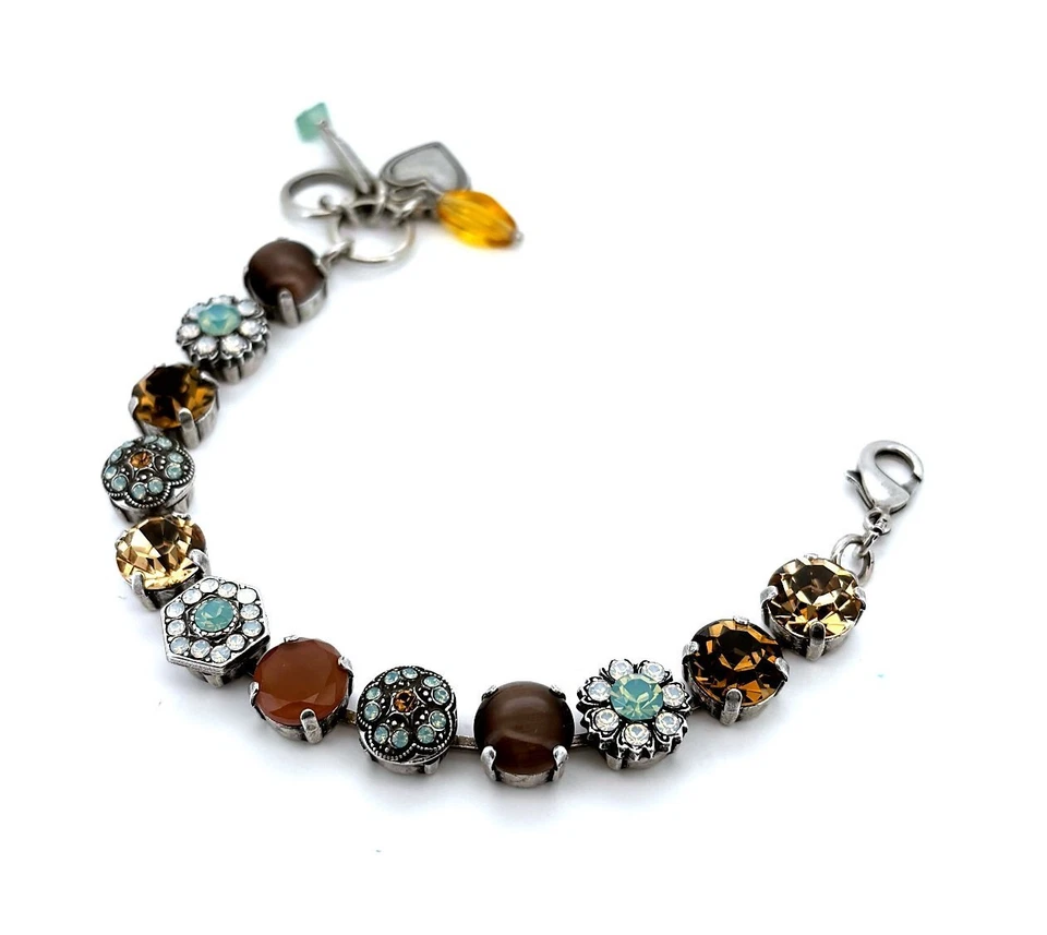 Bracelet By Mariana Woman Alluring Pacific Opal, and Topaz Swarovski Crystals - Image 2 of 4