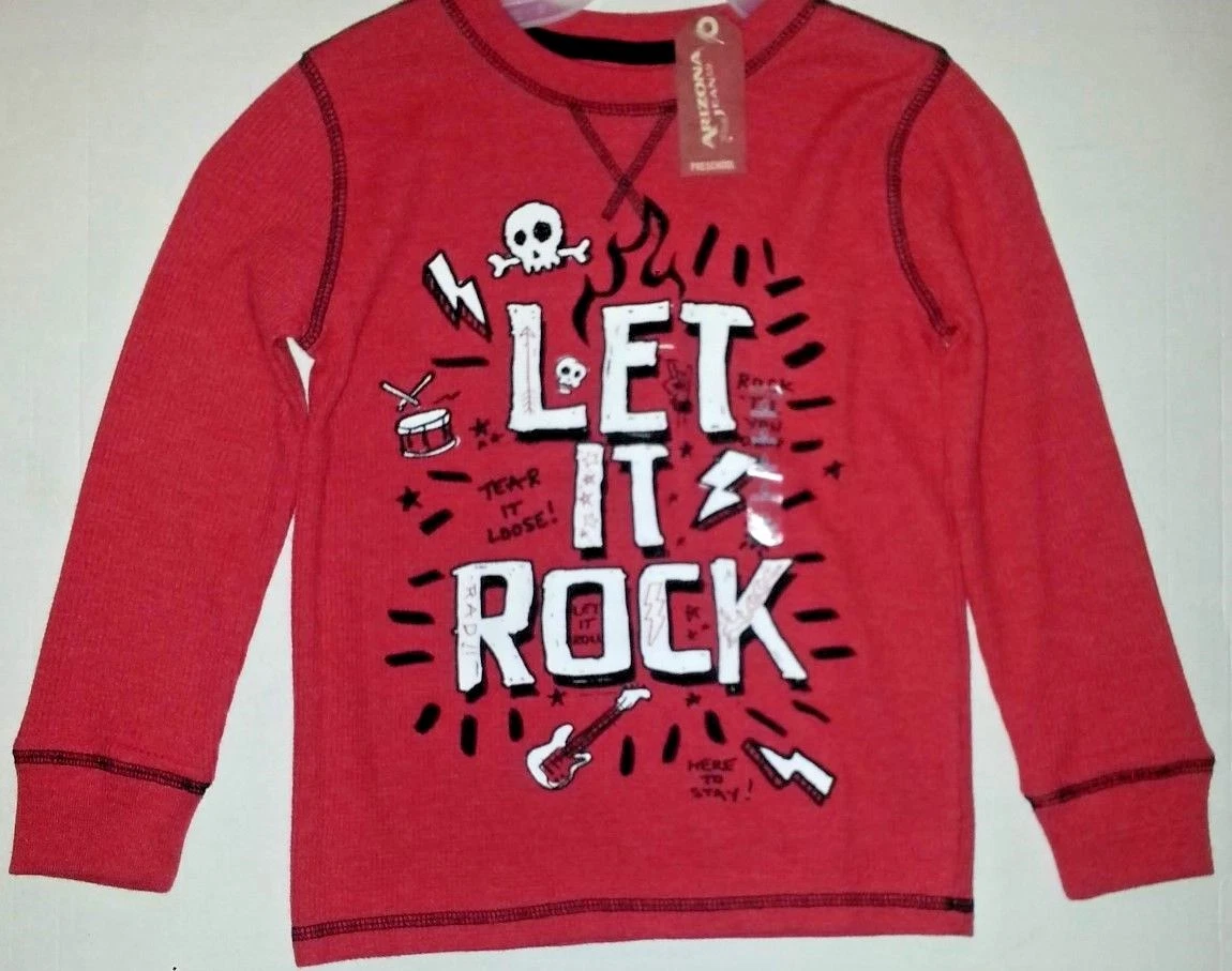 T-shirt Manches Longues Arizona Jean Co Garçon Rouge Et Noir Taille 10-12 Ans