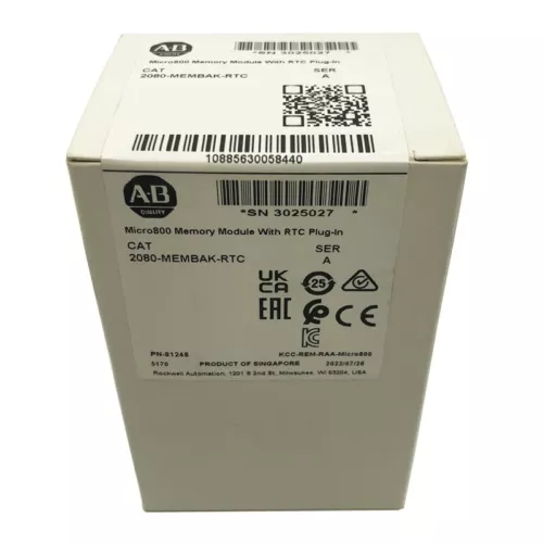 New Allen Bradley 2080-MEMBAK-RTC In Stock Memory Plug In Module 2080MEMBAKRTC - Picture 2 of 2