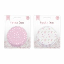 Mother's Day Printed Cupcake Cases - Pink Hearts Birthday Baking Gift Muffin