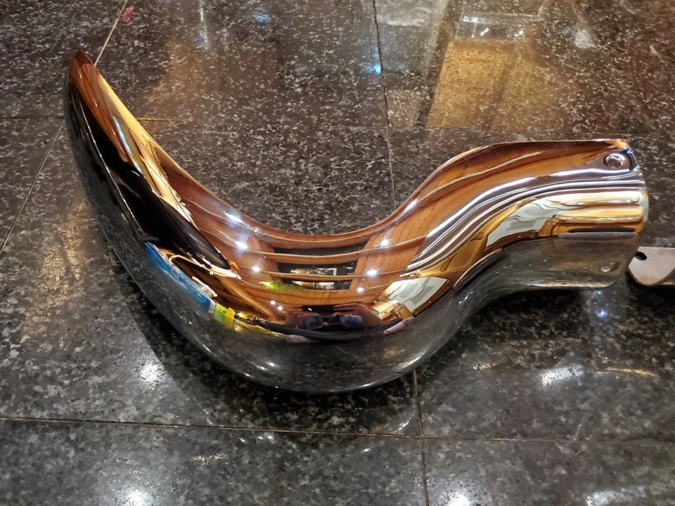 Par de esquinas parachoques trasero mercedes 190sl w121 1988800670 1988800770 oem cromado Foto 3 de 4