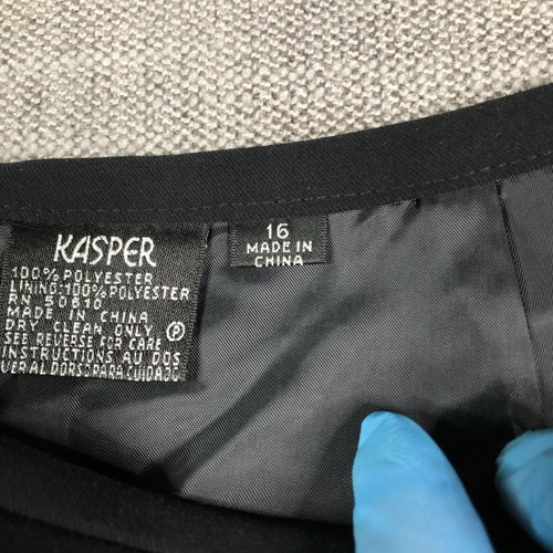 Neu mit Etikett Kasper Blazer Bleistiftrock Anzug Set Damen 16 schwarz Business Büro Freizeit - Bild 13 von 16
