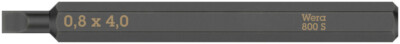 800 S Schlitz Bits für Schlagschraubendreher, 0,8 x 4 x 70 mm