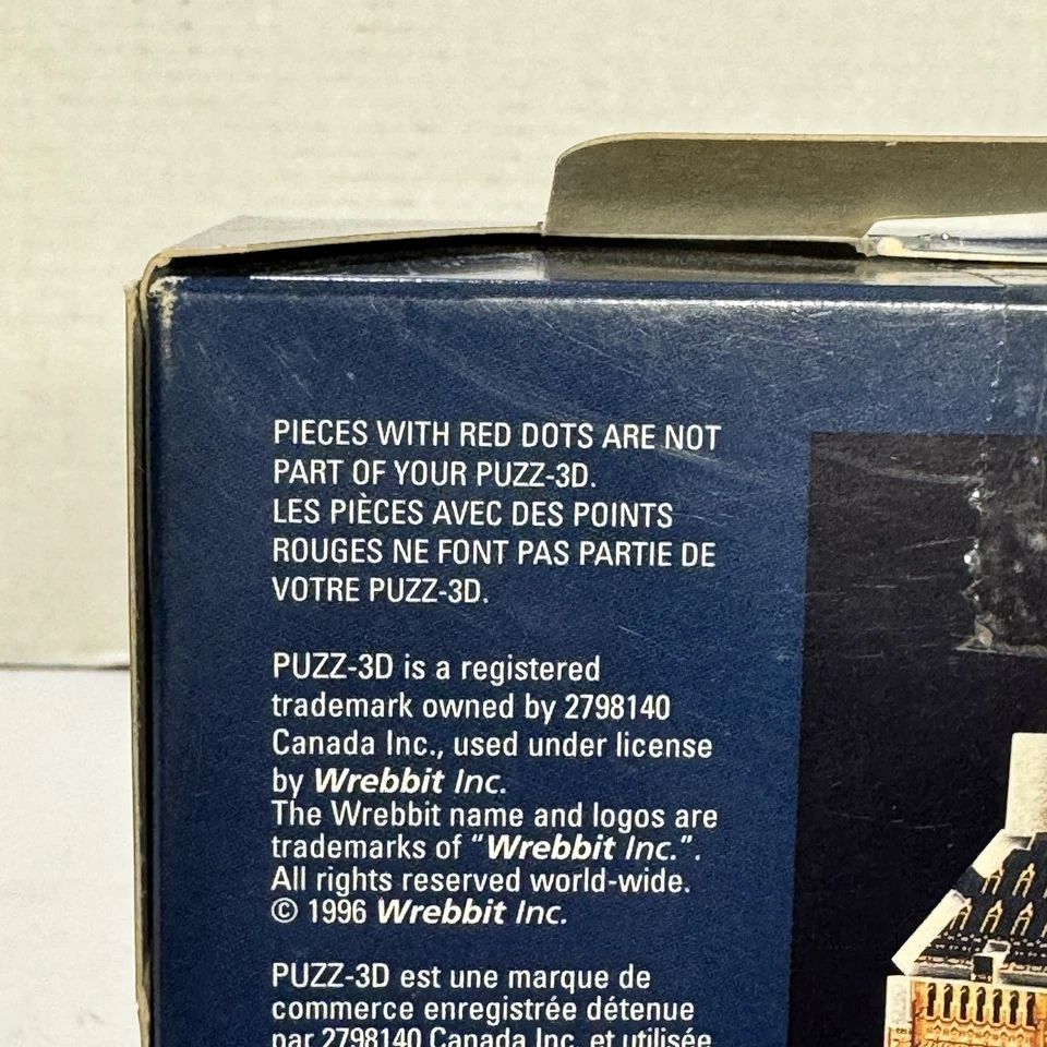 Wrebbit Big Ben Clock Tower 3-D Puzzle 52 Piece Vintage Puzz3D - Image 3 of 4