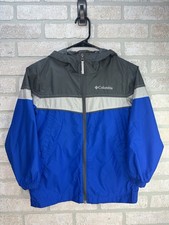 Columbia Light Wght Blue Hooded Full Size Win...