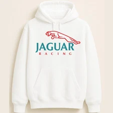 Jaguar Racing Red Outline Motorsport Graphic Unisex Hoodie