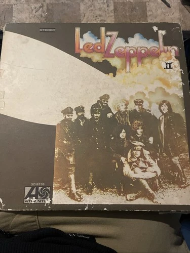 Vintage Led Zeppelin Vinyl LP-Led Zeppelin II Record Album 1970s Gatefold SD8236