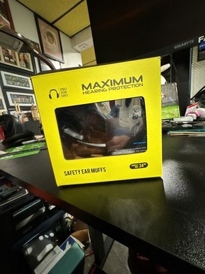 Pro For Sho 34dB Maximum Hearing Protection Safety Ear Muffs