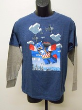 NEW MARVEL AVENGERS CPT AMERICA YOUTH SIZE XL XLARGE 18-20 SHIRT 69NF