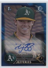 2016 Bowman Draft Chrome Pick Blue Wave Refractor Daulton Jefferies Auto 0g2y