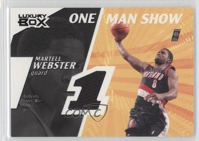 2005 Luxury Box One Man Show Relics Courtside 4/25 Martell Webster Rookie RC 0a1
