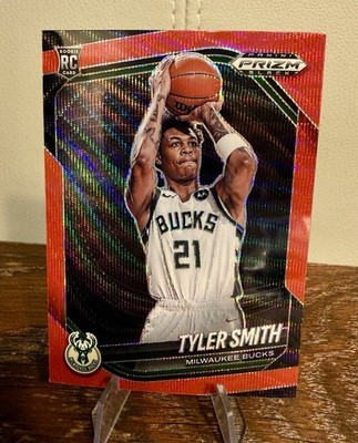 Panini Prizm Black 24-25 Tyler Smith Bucks #243 RC Ruby Wave Prizm - NEW