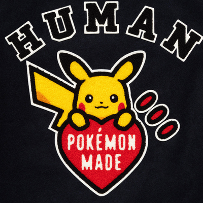 HUMAN MADE x Pokemon Made Varsity Jacket Pikachu Navy XX30JK004 | eBay
