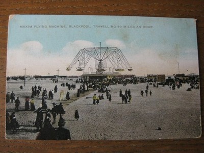Maxim Flugmaschine, unterwegs mit 40 MPH, Blackpool Lancashire - vor 1918