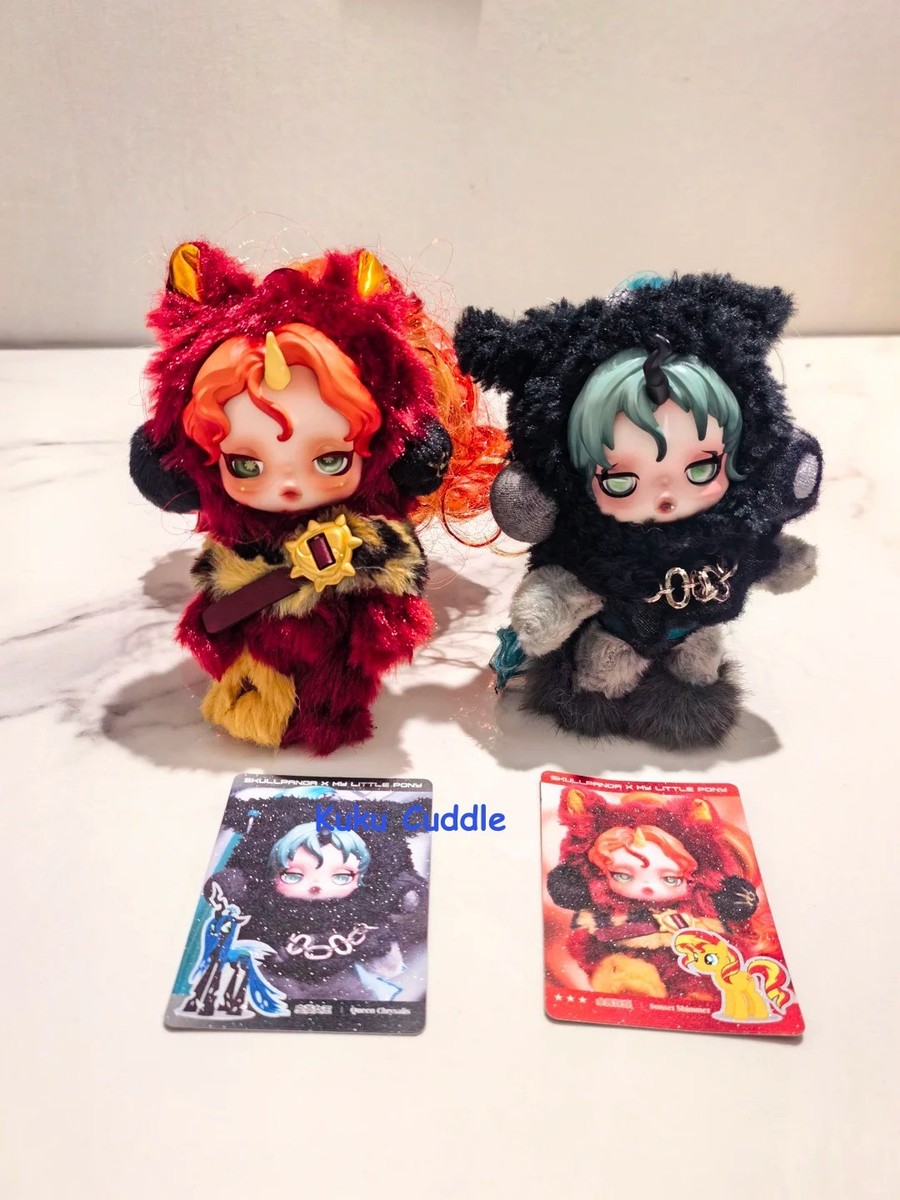 2pcs Secret-Sunset Shimmer+ Queen Chrysalis Skullpanda My Little