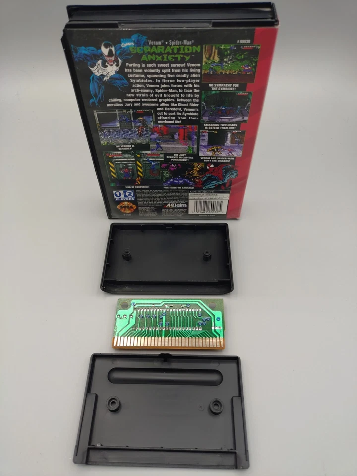 SEPARATION ANXIETY SPIDER-MAN VENOM SEGA GENESIS VIDEO GAME CASE - Image 2 of 2