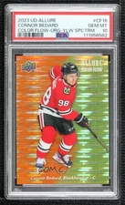 2023-24 Allure Color Flow Orange Yellow Spectrum Connor Bedard PSA 10 Rookie RC