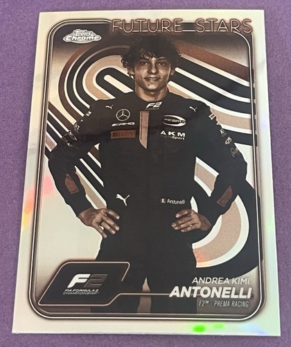 2024 Topps Chrome F1 Andrea Kimi Antonelli Future Stars Sepia Refractor RC #22