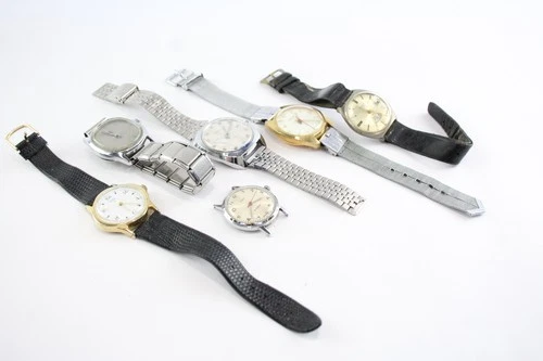 Vintage Mechanical Watches Ingersoll Timex SPARES/REPAIRS x 6