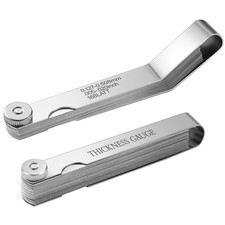 Feeler Gauge Set 2pcs Stainless Steel 32 Straight 16 Offset Blades Sae Metric Feeler Gauge Set 2pcs Stainless Steel 32 Straight 16 Offset Blades Sae Metric