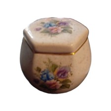 Kernewek Pottery Floral Design Trinket Pot