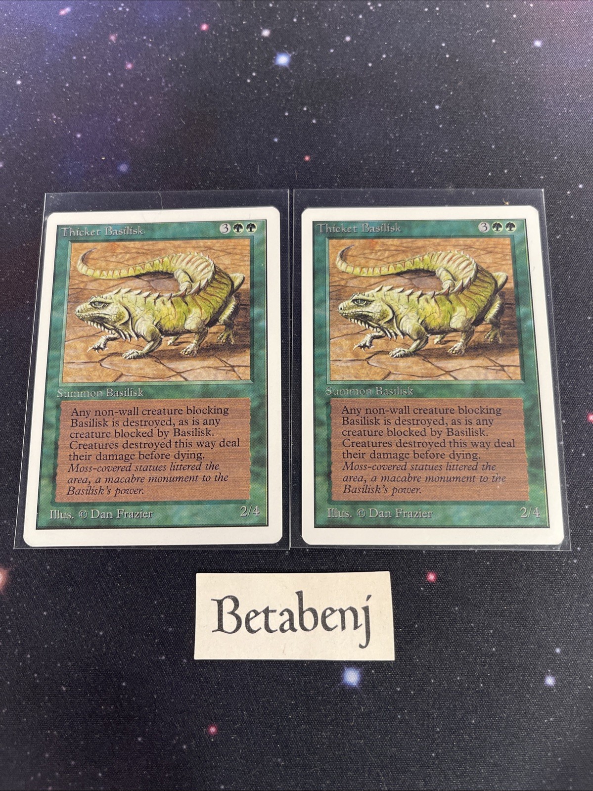 1x MTG Unlimited Thicket Basilisk from Estate Collection