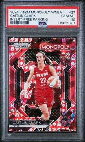 Caitlin Clark [Dice] #WNBA27 2024 Panini Prizm Monopoly WNBA Insert card