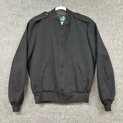 Neptune Garment Co. Men's 38 Jacket Black Polyester Wool With Liner Long Sleeve