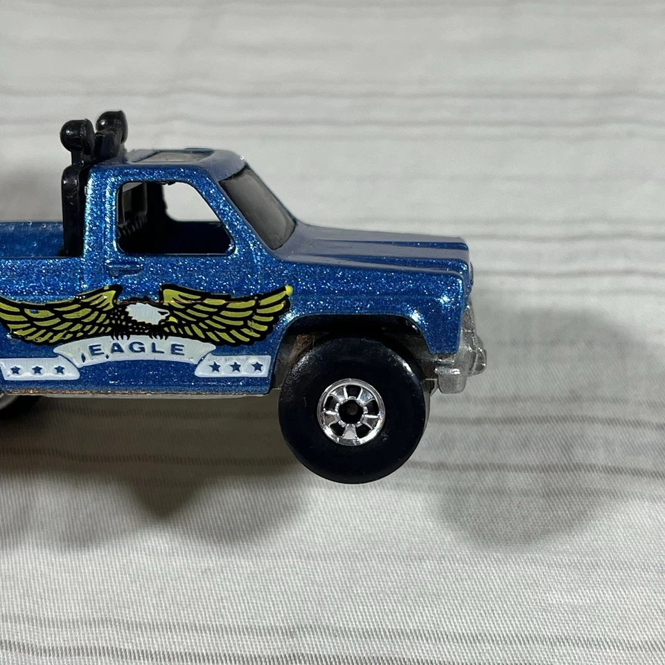 Camión Trailbusters 1982 Q1 COMO NUEVO De Colección Hot Wheels 1/64 Diecast Blue Bywayman Eagle Foto 2 de 4