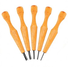 5 Pcs Linocut Tools Set - Premium Triangular Linoleum Wood Carving Tools wi