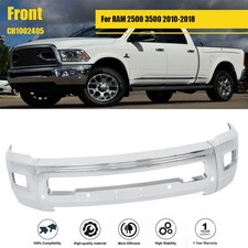 For Ram 2500 3500 2010-2018 Chrome New W Sensor Holes Steel Front Bumper For Ram 2500 3500 2010-2018 Chrome New W Sensor Holes Steel Front Bumper