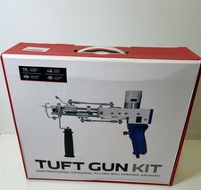 Eucrast Rug Tufting Gun w/ Carpet Trimmer Kit Tuft Gun Tufting Shears Turquoise