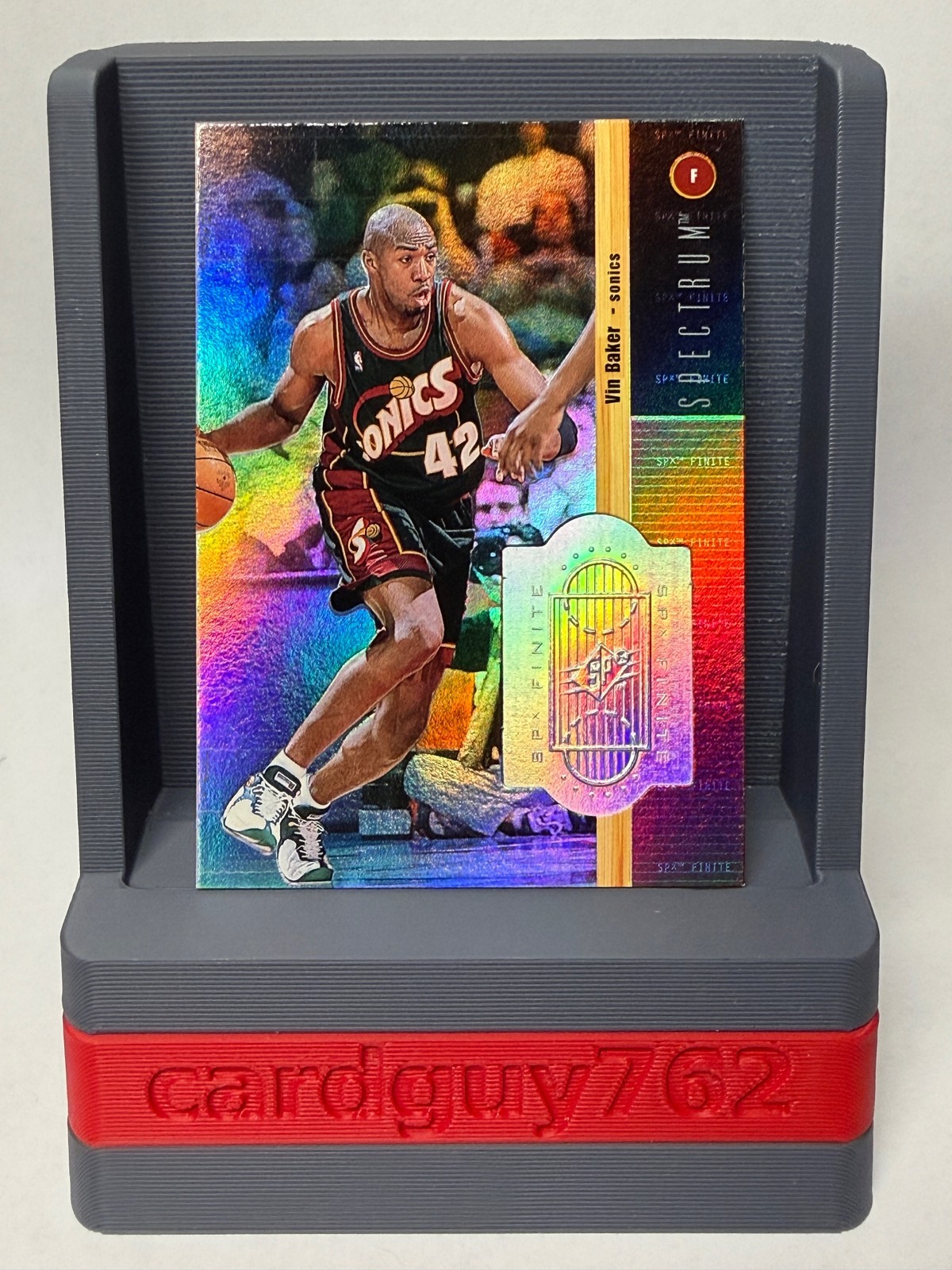 1998-99 SPx Finite #39 Vin Baker Spectrum Refractor #/350