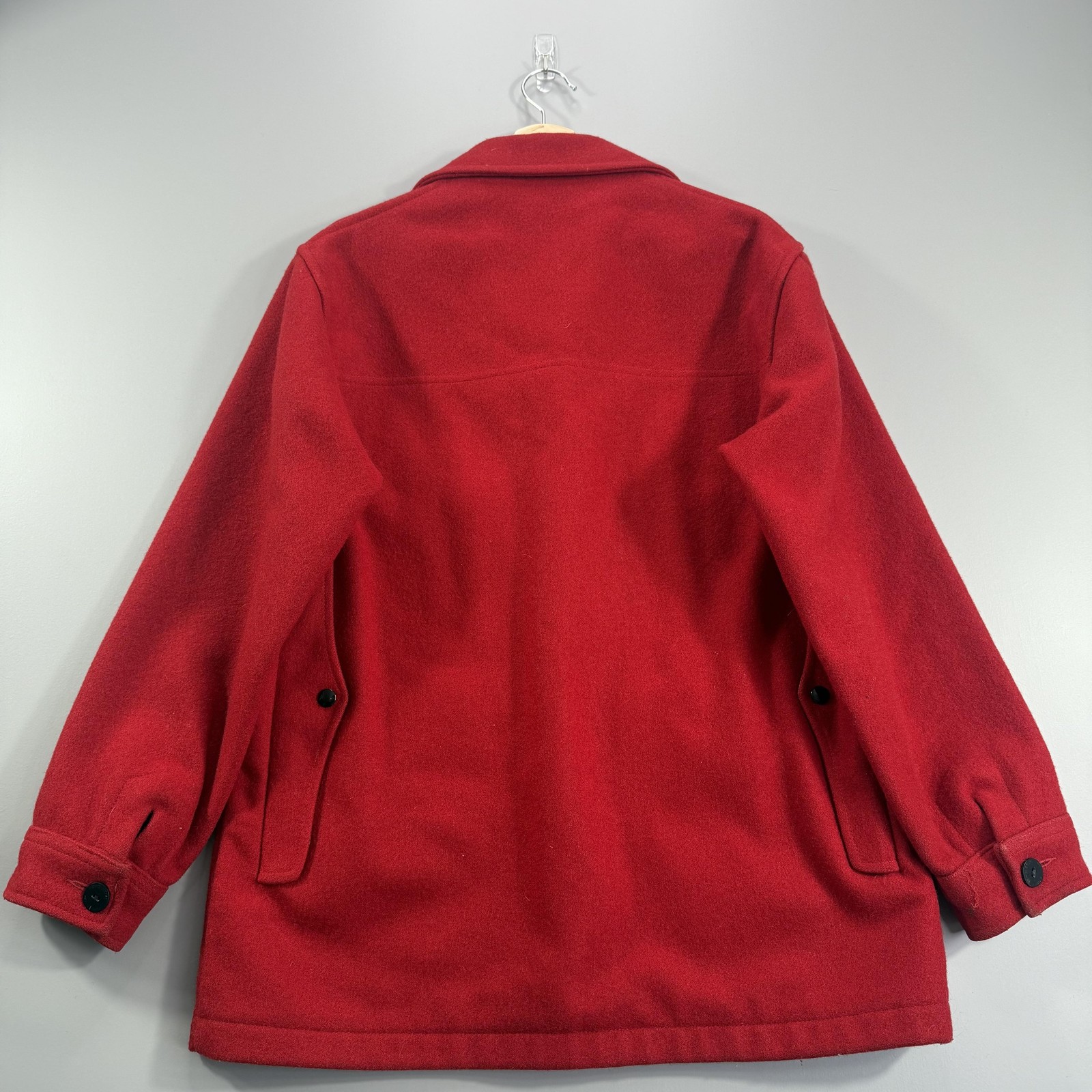 Pendleton Wool Jacket Mens Medium Red Mackinaw Cr… - image 2