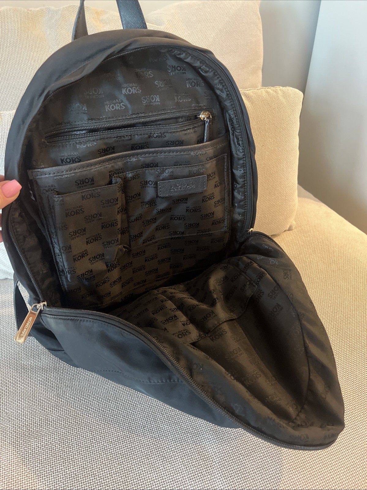 Michael kors Black Nylon Backpack thumbnail 7