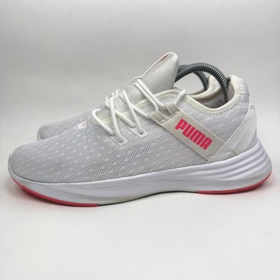Puma Radiate XT Training Shoes Womens 9.5 White Pink Athletic Running Sneakers