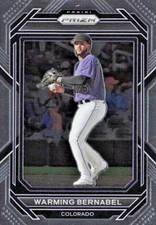 2023 Panini Prizm Prospect RC Rookie Warming Bernabel Colorado Rockies Card #151