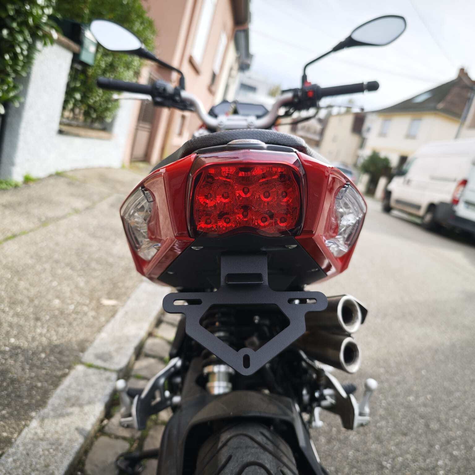 Support de plaque Benelli TNT 125 et 135 GS Moto en acier noir