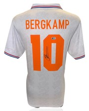 DENNIS BERGKAMP SIGNED HOLLAND 1994 AWAY SHIRT (ACG WITNESS AG46499)